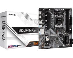 Мат. плата AM5 ASRock B650M-H/ M.2+, 2xDDR5, HDMI/ DP, MicroATX