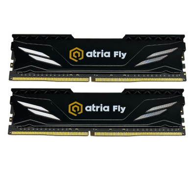 DDR4 8Gb x 2 (16Gb Kit) DDR4, 3200 MHz, Atria Fly, Black, (UAT43200CL18BK2/ 16)