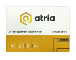 Твердотільний накопичувач 256Gb, Atria XT200, SATA3, 2.5