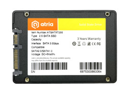 Твердотільний накопичувач 256Gb, Atria XT200, SATA3, 2.5 Твердотільний накопичувач 256Gb, Atria XT200, SATA3, 2.5
