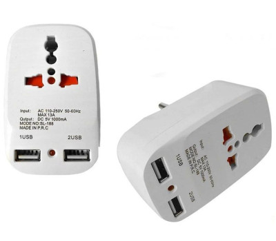 Переходник на евророзетку 2-в-1 NK-823 White (EU/ UK switch + 2xUSB) Переходник на евророзетку 2-в-1 NK-823 White (EU/ UK switch + 2xUSB)