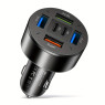 Автомобильное зарядное устройство WGS-G41  Black, 4xUSB, 2xUSB Type-C