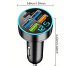 Автомобильное зарядное устройство J06 Black, 4xUSB, 1xUSB Type-C