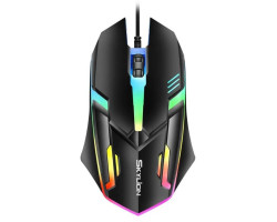 Мышь Skylion F1 Black, USB, 3 кнопки, подсветка