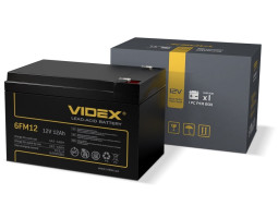 Батарея для ДБЖ 12В 12Ач Videx 6FM12, Black, 12V, 150x98x95 мм Батарея для ДБЖ 12В 12Ач Videx 6FM12, Black, 12V, 150x98x95 мм