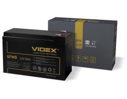 Батарея для ДБЖ 12В 9Ач Videx 6FM9, Black, 12V, 150x65x95 мм Батарея для ДБЖ 12В 9Ач Videx 6FM9, Black, 12V, 150x65x95 мм