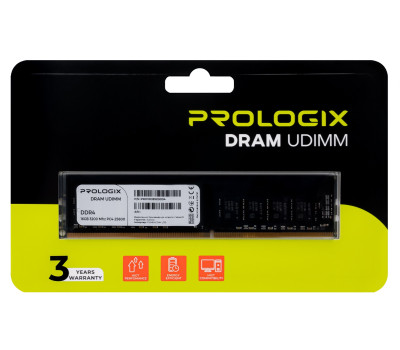 Пам`ять 16Gb DDR4, 3200 MHz, ProLogix, 22-22-22-52, 1.2V (PRO16GB3200D4) Пам`ять 16Gb DDR4, 3200 MHz, ProLogix, 22-22-22-52, 1.2V (PRO16GB3200D4)
