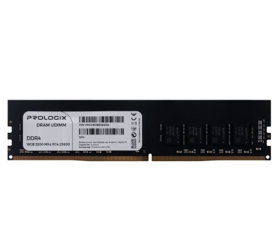 Пам`ять 16Gb DDR4, 3200 MHz, ProLogix, 22-22-22-52, 1.2V (PRO16GB3200D4) Пам`ять 16Gb DDR4, 3200 MHz, ProLogix, 22-22-22-52, 1.2V (PRO16GB3200D4)