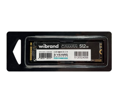 Твердотільний накопичувач M.2 512Gb, Wibrand Caiman, (WIM.2SSD/ CA512GB)