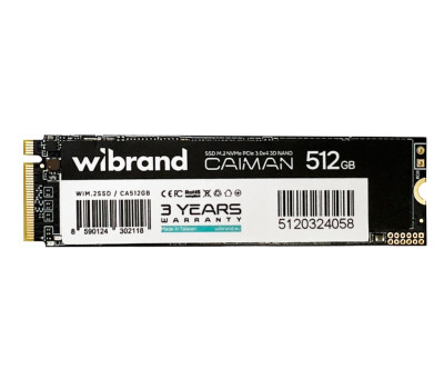 Твердотільний накопичувач M.2 512Gb, Wibrand Caiman, (WIM.2SSD/ CA512GB)