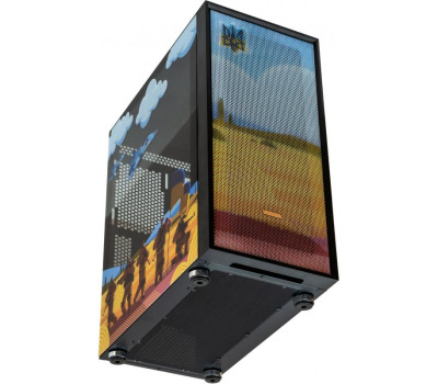 Корпус Vinga Pillar Black Freedom soldiers, Miditower, ATX, без БП