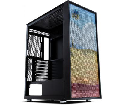 Корпус Vinga Pillar Black Freedom soldiers, Miditower, ATX, без БП