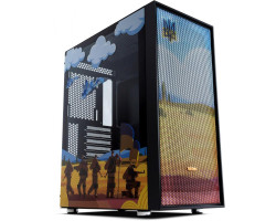 Корпус Vinga Pillar Black Freedom soldiers, Miditower, ATX, без БП
