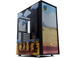 Корпус Vinga Pillar Black Freedom soldiers, Miditower, ATX, без БП