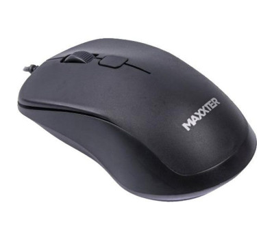 Мышь Maxxter Mc-3B01, Black, USB, оптична, 1000 dpi, 4 кнопки, 1.8 м Мышь Maxxter Mc-3B01, Black, USB, оптична, 1000 dpi, 4 кнопки, 1.8 м