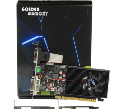 Відеокарта GeForce GT730, Golden Memory, 2Gb GDDR3, 128-bit, Low Profile (GT730LPD34G128bit)