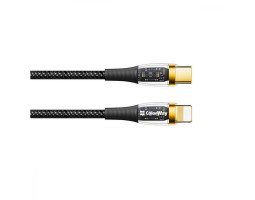 Кабель USB Type-C - Lightning 1.2 м ColorWay, Black, PD (до 27 Вт), 3A (CW-CBPDCL057-BK)