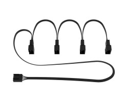 Кабель-сплиттер Arctic для корпусных вентиляторов,  Black, 4x4-pin, 70 см (ACCBL00007A)