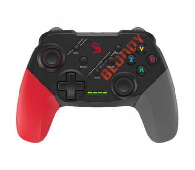 Геймпад Bloody GPW50, Black/ Red/ Grey, wireless (USB 2.4GHz), для ПК /  PS3 /  Android