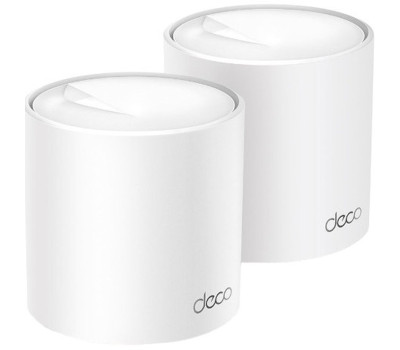 Роутер TP-LINK Deco X50 (2-pack), White, AX3000, Wi-Fi 6, до 3000 Mb/ s, 1x100/ 1000 Mb/ s Роутер TP-LINK Deco X50 (2-pack), White, AX3000, Wi-Fi 6, до 3000 Mb/ s, 1x100/ 1000 Mb/ s