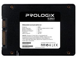 Твердотільний накопичувач 512Gb, ProLogix S360, SATA3, 2.5