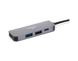 Концентратор USB Type-C Frime FH-4in1.201HP Space Grey, Type-C -> USB3.0, USB2.0, PD, HDMI Концентратор USB Type-C Frime FH-4in1.201HP Space Grey, Type-C -> USB3.0, USB2.0, PD, HDMI