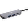 Концентратор USB Type-C Frime FH-4in1.201HP Space Grey, Type-C -> USB3.0, USB2.0, PD, HDMI