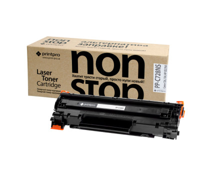 Картридж Canon 728, Black, MF4410/ MF4430/ MF4450/ MF4550/ MF4570/ MF4580, 2100 стор, PrintPro 