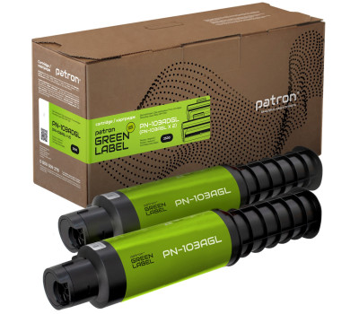 Картридж HP 103AD (W1103AD), Black, Neverstop Laser 1000/ 1200, Patron Green, Dual Pack (PN-103ADGL)