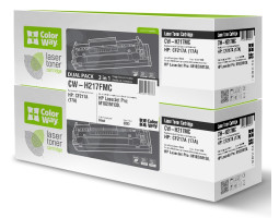 Картридж HP 17A (CF217A), Black, LJ Pro M102/ M130, 2 x 1600 стор, ColorWay, Dual Pack (CW-H217FMC)