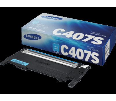 Картридж Samsung CLT-C407S, Cyan, CLP-320/ 325, CLX-3185, 1000 стор (ST998A)