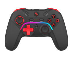 Геймпад Bloody GPW70, Black/ Red, бездротовий (USB 2.4GHz), для ПК /  PS3 /  Switch /  Android, подвійна