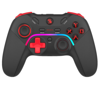 Геймпад Bloody GPW70, Black/ Red, бездротовий (USB 2.4GHz), для ПК / PS3 / Switch / Android, подвійна Геймпад Bloody GPW70, Black/ Red, бездротовий (USB 2.4GHz), для ПК / PS3 / Switch / Android, подвійна