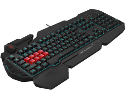 Клавіатура Bloody B318 Black, USB, ігрова, мультимедійна, захист від вологи, 8 Light strike-foto2