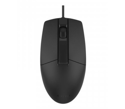 Миша A4Tech OP-330, Black, USB, оптична, 1000 dpi, 3 кнопки, 1.5 м