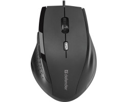 Миша Defender Accura MM-362, Black, USB, оптична, 800/ 1200/ 1600 dpi, 6 кнопок, 1.5 м (52362)