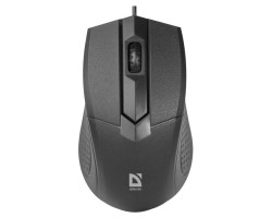 Миша Defender Optimum MB-270, Black, USB, оптична, 1000 dpi, 3 кнопки, 1.5 м (52270)