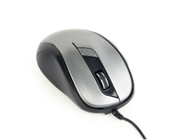 Миша Gembird MUS-6B-01-BG, оптика, Black/ Grey USB, 1600 DPI