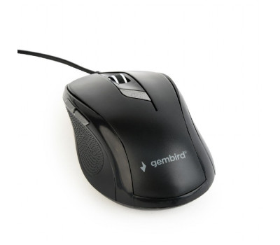 Миша Gembird MUS-6B-01, оптика, Black USB, 1600 DPI