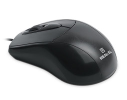 Миша REAL-EL RM-207, Black, USB, оптична, 1000 dpi, 3 кнопки, 1,2 м-foto3