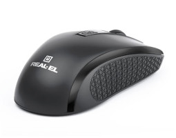 Миша REAL-EL RM-308 Wireless, Black, бездротова, USB, оптична, 1600 dpi, 4 кнопки, 2xAAA (RM-308)-foto2