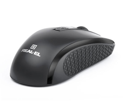 Миша REAL-EL RM-308 Wireless, Black, бездротова, USB, оптична, 1600 dpi, 4 кнопки, 2xAAA (RM-308) Миша REAL-EL RM-308 Wireless, Black, бездротова, USB, оптична, 1600 dpi, 4 кнопки, 2xAAA (RM-308)