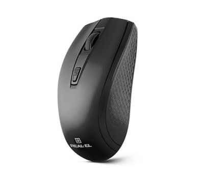 Миша REAL-EL RM-308 Wireless, Black, бездротова, USB, оптична, 1600 dpi, 4 кнопки, 2xAAA (RM-308)