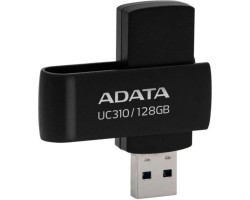 USB 3.2 Flash Drive 128Gb ADATA UC310 Black, USB 3.2 Gen 1, до 100 МБ/ с (UC310-128G-RBK)