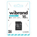 Карта пам`яті microSDHC, 16Gb, Wibrand, Class10 UHS-I U1, SD адаптер (WICDHU1/ 16GB-A)