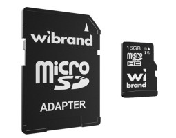 Карта пам`яті microSDHC, 16Gb, Wibrand, Class10 UHS-I U1, SD адаптер (WICDHU1/ 16GB-A) Карта пам`яті microSDHC, 16Gb, Wibrand, Class10 UHS-I U1, SD адаптер (WICDHU1/ 16GB-A)