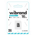 Карта пам`яті microSDHC, 16Gb, Wibrand, Class10 UHS-I U1, без адаптера (WICDHU1/ 16GB)