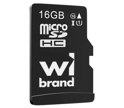 Карта пам`яті microSDHC, 16Gb, Wibrand, Class10 UHS-I U1, без адаптера (WICDHU1/ 16GB)
