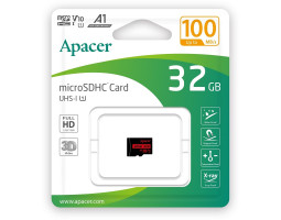 Карта пам`яті microSDHC, 32Gb, Apacer R100, Class10 UHS-I U1 V10 A1, (AP32GMCSH10UB-RA)-foto2