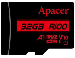 Карта пам`яті microSDHC, 32Gb, Apacer R100, Class10 UHS-I U1 V10 A1, (AP32GMCSH10UB-RA) Карта пам`яті microSDHC, 32Gb, Apacer R100, Class10 UHS-I U1 V10 A1, (AP32GMCSH10UB-RA)